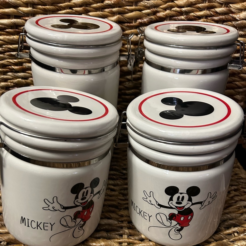 Mickey Mouse Ceramic Canisters Set
